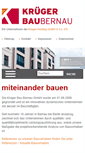 Mobile Screenshot of krueger-bau-bernau.de